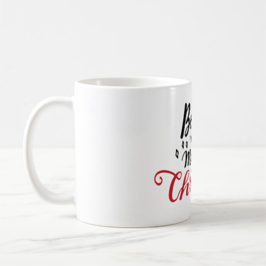 クリスマス信じの魔法で コーヒーマグカップ (左)