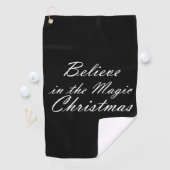 クリスマス信じの魔法で ゴルフタオル (インサイチュ)