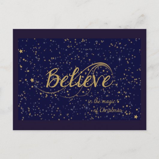 クリスマス信じの魔法で シーズンポストカード (正面)