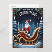 クリスマス信じの魔法で シーズンポストカード (正面/裏面)