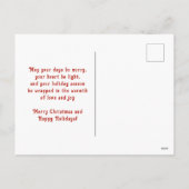 クリスマス信じの魔法で シーズンポストカード (裏面)