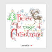 クリスマス信じの魔法で シール (シート)