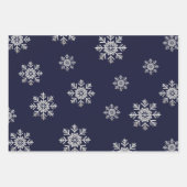 クリスマス信じの魔法で | ネイビーブルー ラッピングペーパーシート (正面2)