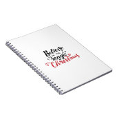 クリスマス信じの魔法で ノートブック (右側)