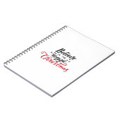 クリスマス信じの魔法で ノートブック (左側)