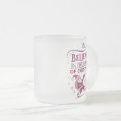 クリスマス信じの魔法で フロストグラスマグカップ (正面右)