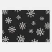 クリスマス信じの魔法で | ブラック ラッピングペーパーシート (正面2)