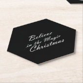 クリスマス信じの魔法で ペーパーコースター (アングル)