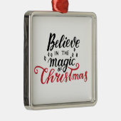 クリスマス信じの魔法で メタルオーナメント (右)