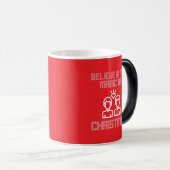 クリスマス信じの魔法で モーフィングマグカップ (正面右)