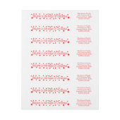 クリスマス信じの魔法で ラップアラウンドラベル (シート)