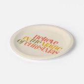 クリスマス信じの魔法で – レトロスタイル ペーパープレート (アングル)