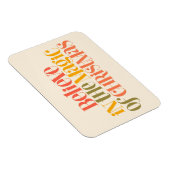 クリスマス信じの魔法で – レトロスタイル マグネット (右側)