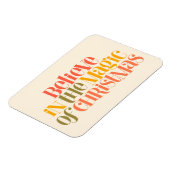 クリスマス信じの魔法で – レトロスタイル マグネット (左側)