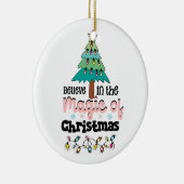 クリスマス信じの魔法のクリスマスの装飾 セラミックオーナメント (右)