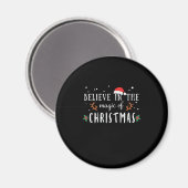 クリスマス信じの魔法のクリスマス マグネット (正面/裏面)