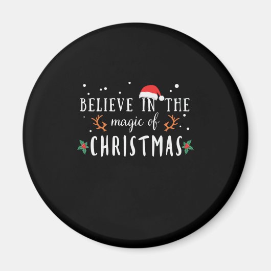 クリスマス信じの魔法のクリスマス マグネット (正面)