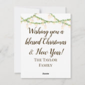 クリスマス信じイエス出生素朴脚本 シーズンカード (裏面)