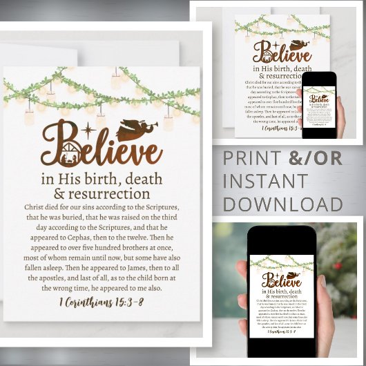 クリスマス信じイエス出生素朴脚本 シーズンカード