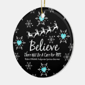 クリスマス信じオーナメント セラミックオーナメント (左)
