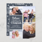 クリスマス信じカードの魔法の予算 (正面/裏面)