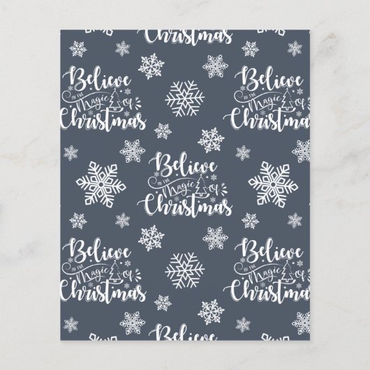 クリスマス信じカードの魔法の予算 (裏面)