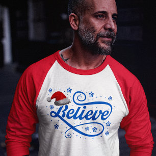 クリスマス信じサンタクラウス – Santa Hat Red Tシャツ