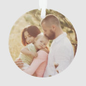 クリスマス信じトナカイそりサンタハット写真 オーナメント (裏面)