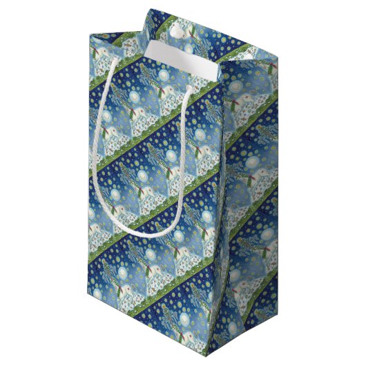 クリスマス信じユニコーン抱き枕 スモールペーパーバッグ (正面アングル)