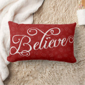 クリスマス信じ休暇のスノーフレーク枕 ランバークッション (ブランケット)