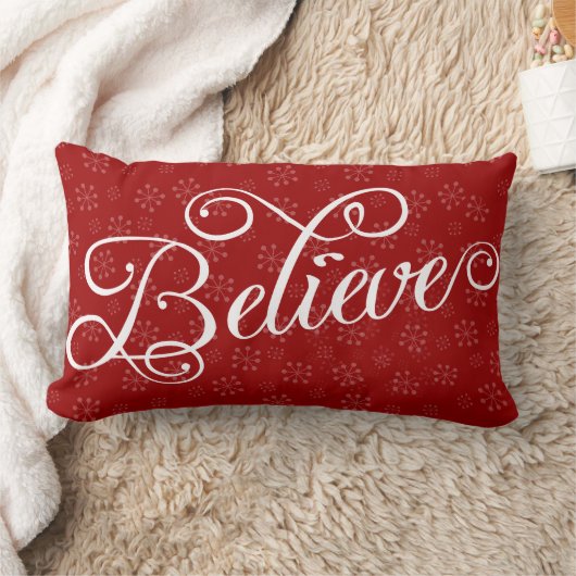 クリスマス信じ休暇のスノーフレーク枕 ランバークッション (ブランケット)
