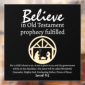 クリスマス信じ出生予言ブラック ウィンドウサイン (シート2)