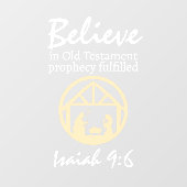 クリスマス信じ出生予言 ウィンドウサイン (シート)