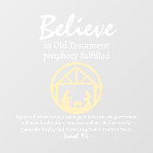 クリスマス信じ出生予言 ウィンドウサイン (シート)