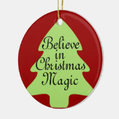 クリスマス信じ魔法オーナメント セラミックオーナメント (左)