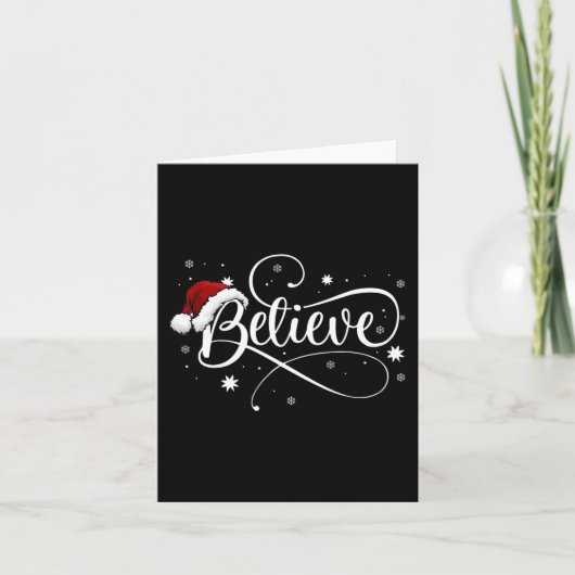 クリスマス信じ – サンタ信じク・クリスマス カード (正面)