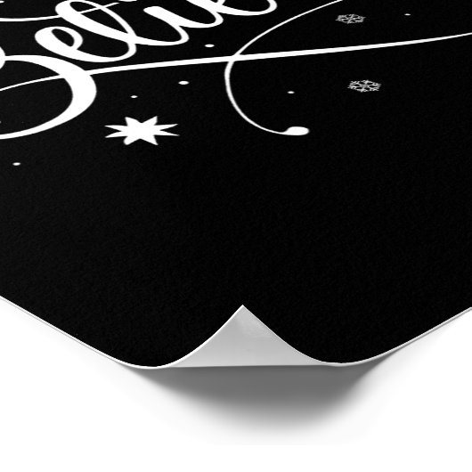 クリスマス信じ – サンタ信じク・クリスマス ポスター (角)