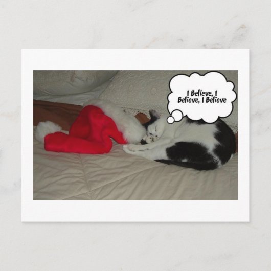 クリスマス信じ シーズンポストカード (正面)