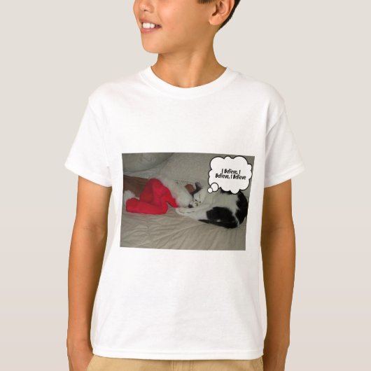 クリスマス信じ Tシャツ (正面)