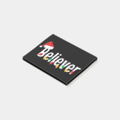 クリスマス信仰信者 |サンタクロースクリスマス灯 ポストイット (アングル)