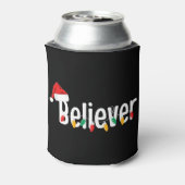 クリスマス信仰信者 |サンタクロースクリスマス灯 缶クーラー (缶裏面)