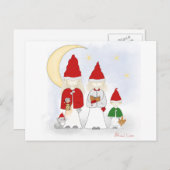 クリスマス兄弟姉妹はがき シーズンポストカード (正面/裏面)