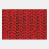 クリスマス先住民サンダーバードギフト ラッピングペーパーシート (正面)