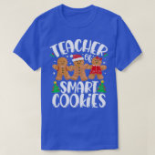 クリスマス先生かわいいジンジャーブレッドCookie Tシャツ (デザイン正面)