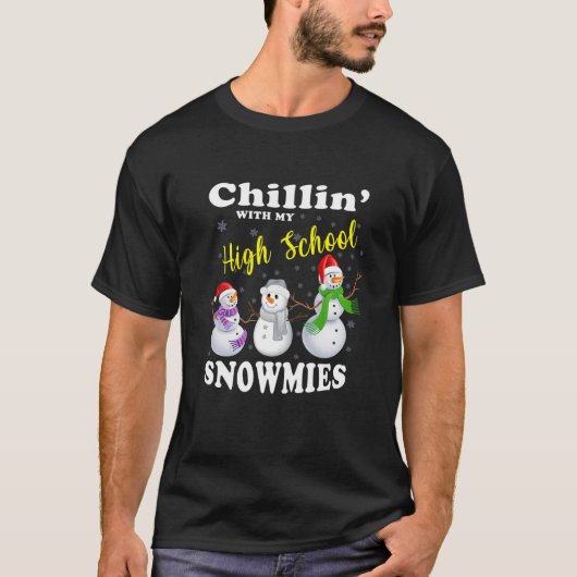 クリスマス先生かわいい子ども高校時代 Tシャツ (正面)