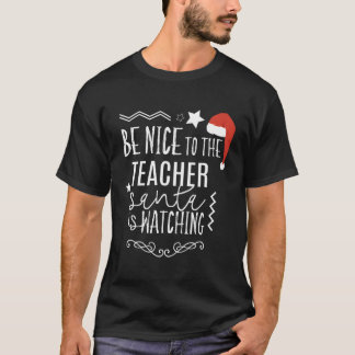 クリスマス先生ギフトは先生サンタに優しい Tシャツ
