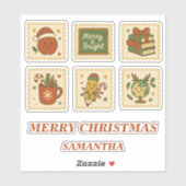 クリスマス先生コラージシール シール (シート)