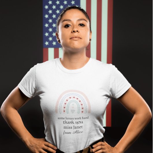 クリスマス先生サンキューパーソナライズされたヒーローギフト トライブレンドＴシャツ