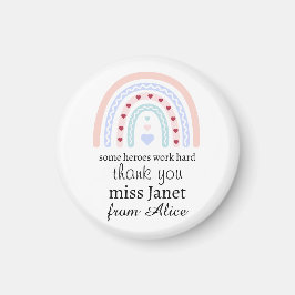 クリスマス先生サンキューパーソナライズされたヒーローギフト マグネット
