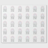 クリスマス先生サンキューパーソナライズされたヒーローギフト ラッピングペーパー (フラット)